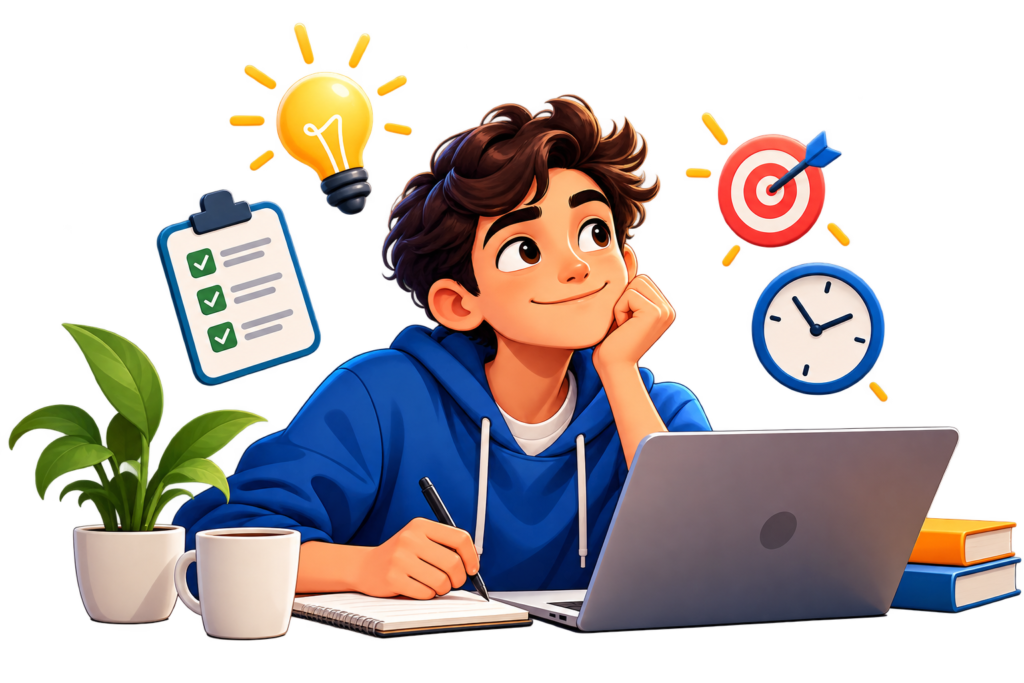 Why Is It So Hard to Start Simple Tasks With ADHD? jeune créatif, idées en action
