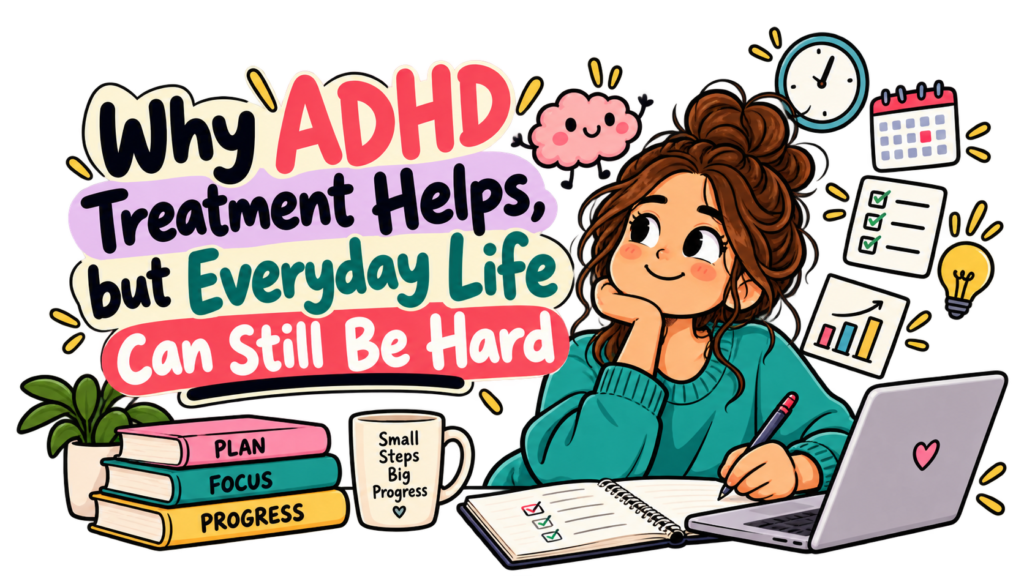 ADHD Treatment Helps, But Why Is Everyday Life Still So Hard? pourquoi le tdah reste difficile au quotidien